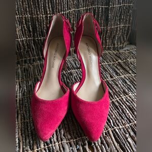 Antonio Melani Women's Red Suede Heels